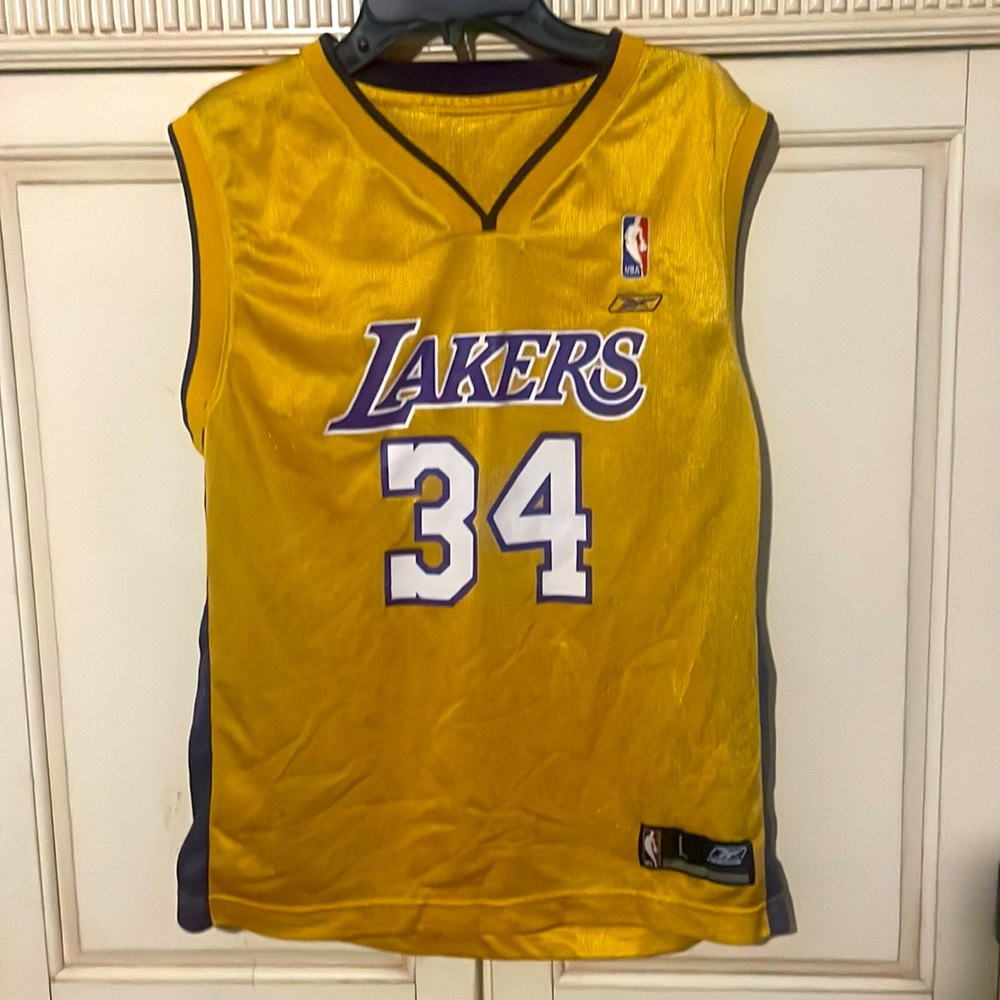 Boys lakers jersey size large